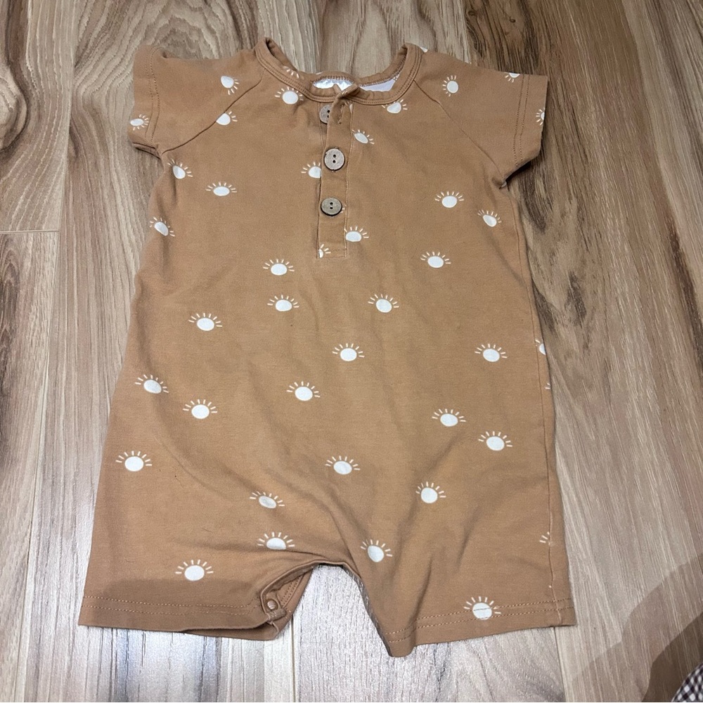 Mebie baby 18 month romper sun shine print